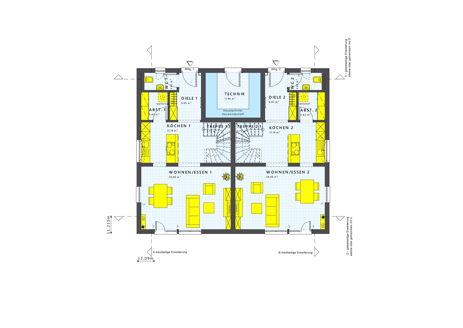 LivingHaus – Zweimalienhaus zur Vermietung oder Eigennutzung
