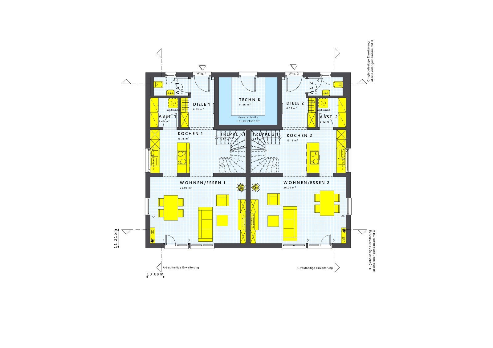 LivingHaus - Zweimalienhaus zur Vermietung oder Eigennutzung