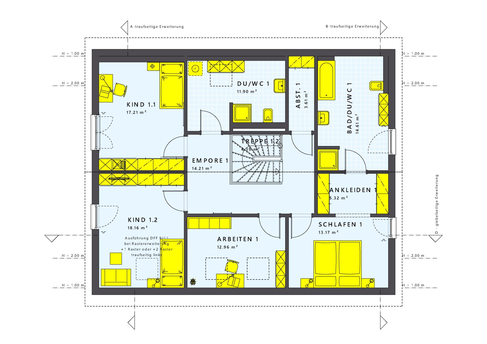 LivingHaus Zweifamilienkomfort – Flexibles Wohnen mit Einliegerwohnung für Elternteil oder Vermietung