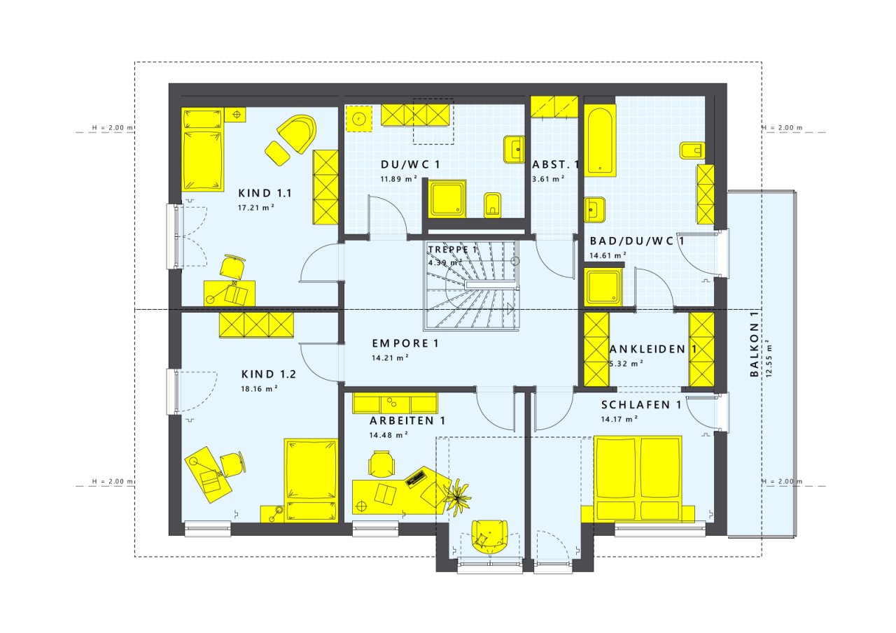 Cleveres Familienhaus-Design