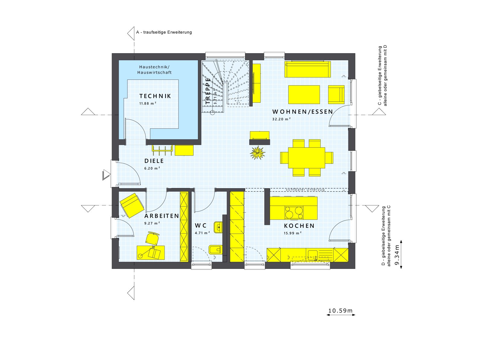 Livinghaus: Clever Wohnen - Grundriss Erdgeschoss