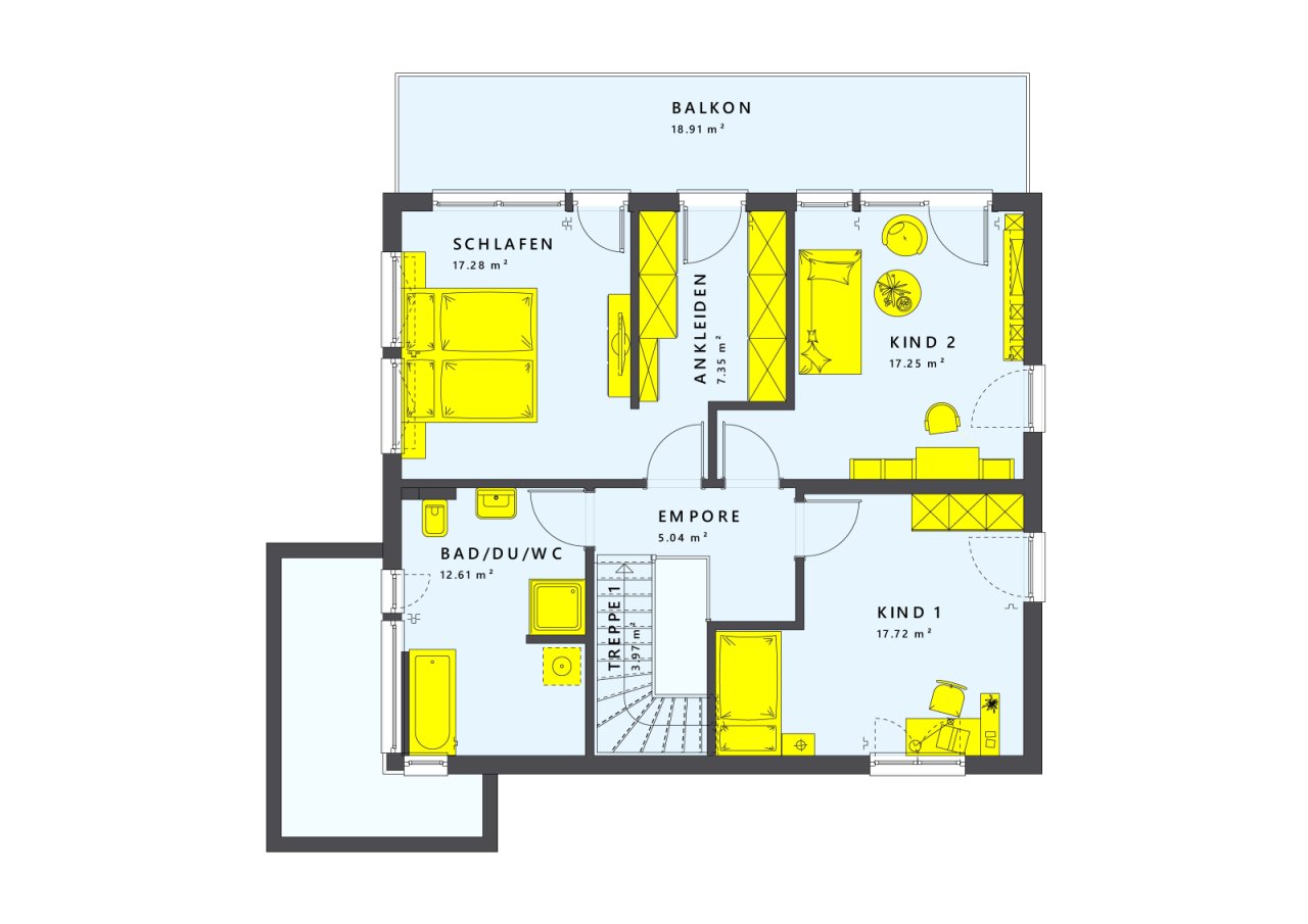 Grundriss Obergeschoss