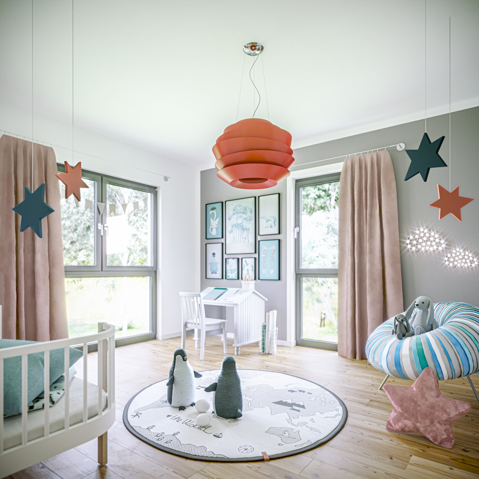 Helles Kinderzimmer