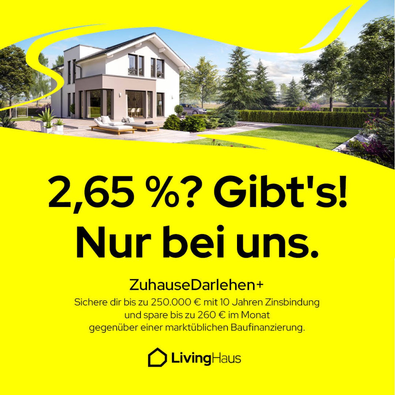 Zuhause Darlehen + unser Zinsturbo